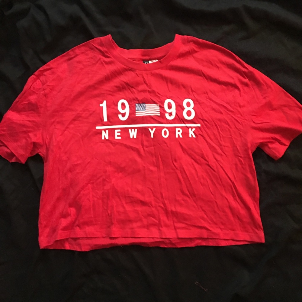 Crop top red new